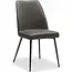RV Design Paula-Stuhl, schwarz, weicher anthrazitfarbener Stoff