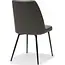RV Design Paula-Stuhl, schwarz, weicher anthrazitfarbener Stoff