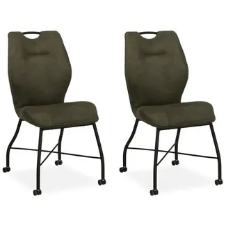 MX Sofa Chaise de salle à manger Nox - Moss (lot de 2)