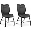 MX Sofa Eetkamerstoel Nox - Antraciet (set van 2 stuks)