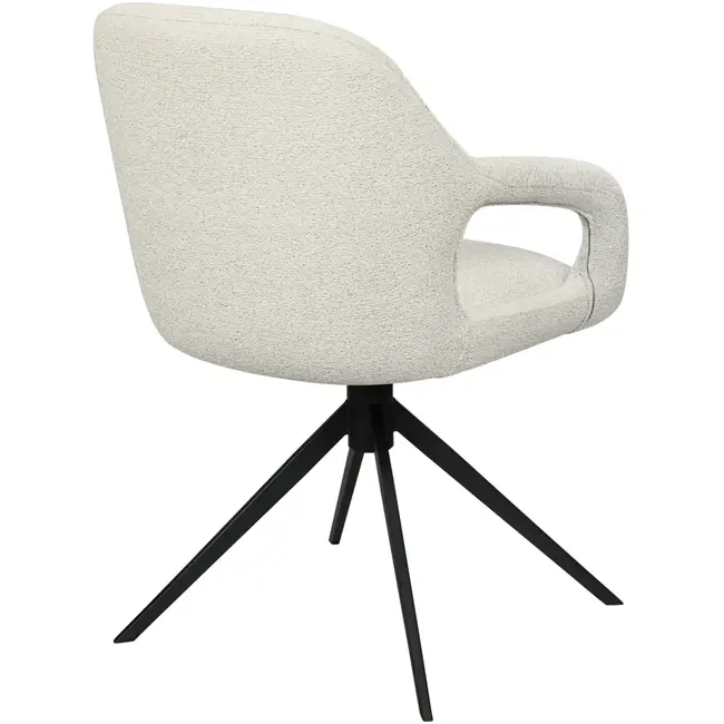 RV Design Sessel Move, Bezug Sahara Mushroom, verstellbare Rückenlehne, schwarzes Gestell