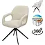 RV Design Move armstoel stof Sahara Glacier Ash - relaxfunctie - zwart frame