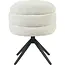 Starfurn Bella Dining Chair - Off-white - Black legs - With armrests