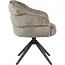 Starfurn Bella Dining Chair - Clay - Black Legs - With Armrests