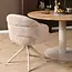 Starfurn Chaise de salle à manger Bella - Beige - Pieds couleur sable - Avec accoudoirs