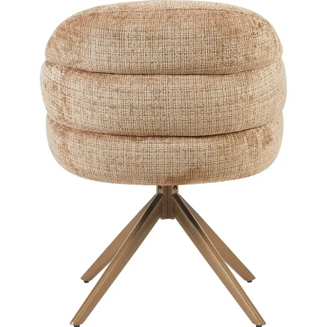 Starfurn Bella Dining Chair | Cinnamon | Bronze Base | With Armrests