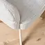 Starfurn Bella Esszimmerstuhl – Cremeweiß – Sandfarbene Beine – Mit Armlehnen