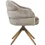 Starfurn Bella Dining Chair - Clay - Bronze Legs - With Armrests