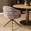 Starfurn Bella Dining Chair - Clay - Bronze Legs - With Armrests