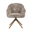 Starfurn Krzesło do jadalni Bella – glina – nogi z brązu – z podłokietnikami