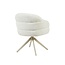 Starfurn Bella Dining Chair - Off-white - Sand-colored legs - With armrests