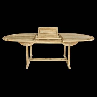 Decomeubel Oval extendable Garden Table Teak 180-240 cm