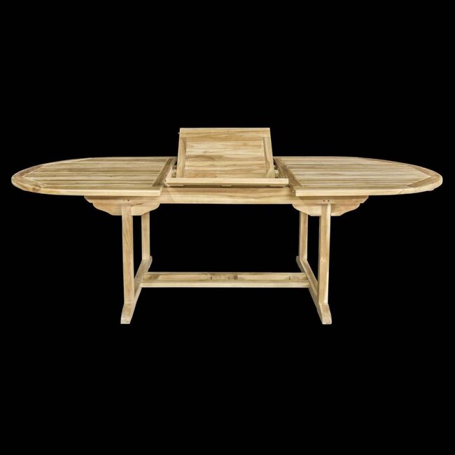 Decomeubel Oval extendable Garden Table Teak 180-240 cm