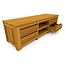 Decomeubel Teak TV Cabinet 4 Drawers, 2 open compartments