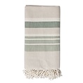 Bloomingville Bloomingville hammam towel beige green