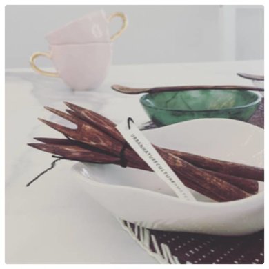 Urban Nature Culture Amsterdam Urban Nature Culture mango wood forks