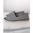 Jane and Fred.com Espadrilles streepjes zwart wit