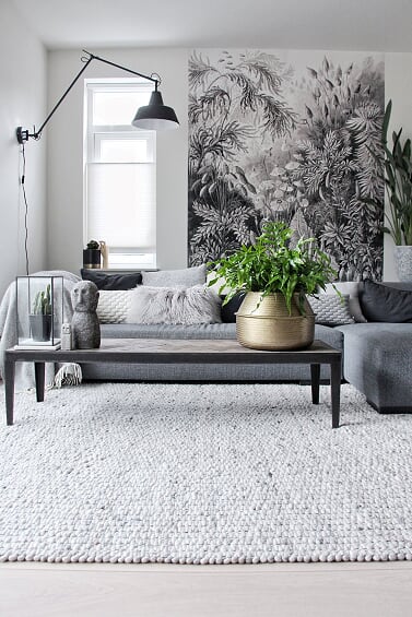 Interieur met de Rattan vaas van House Doctor