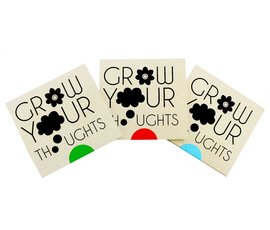 Greeting card "Grow your thoughts"
