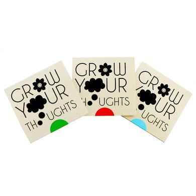 Greeting card "Grow your thoughts"