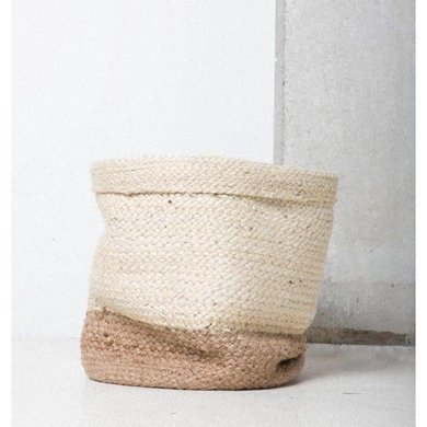 Urban Nature Culture Amsterdam Urban Nature Culture burlap basket white