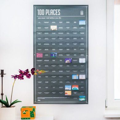 Doiy DOIY Bucketlist poster - 100 bestemmingen