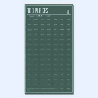 Doiy DOIY Bucketlist poster - 100 bestemmingen