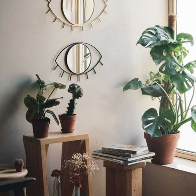 Doiy Wall mirror "Cycloop" L gold