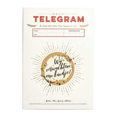 Stratier Kras telegram " trouwen "