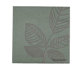 Bloomingville Bloomingville servetten groen blad