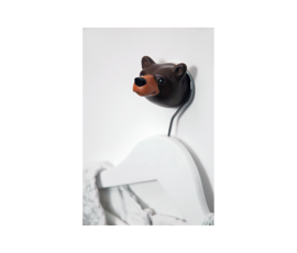 Brown bear wall hook