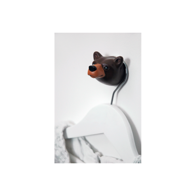 Brown bear wall hook