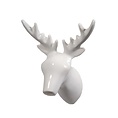 Wall hook dear deer white