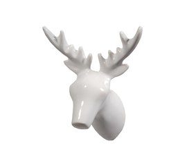 Wall hook dear deer white