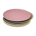 Zuperzozial Bamboo plates set of 6 dawn