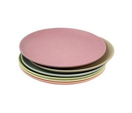 Zuperzozial Bamboo plates set of 6 dawn