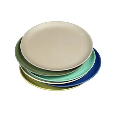 Zuperzozial Bamboo plates set of 6 dawn