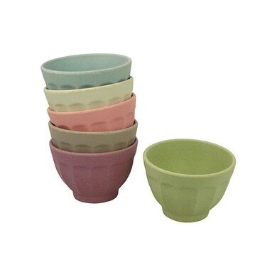 Zuperzozial Bamboo bowls set of 6 dawn