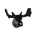 Wall hook moose black