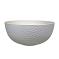 Zuperzozial Bamboe large bowl hammered coconut white