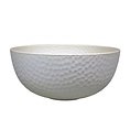 Zuperzozial Bamboo large bowl hammered coconut white