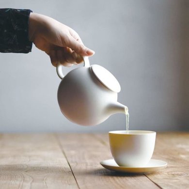 Kinto Kinto Pebbles teapot cream