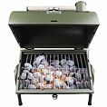 Gusta Gusta Barbecue and smoker 2-in-1 zwart