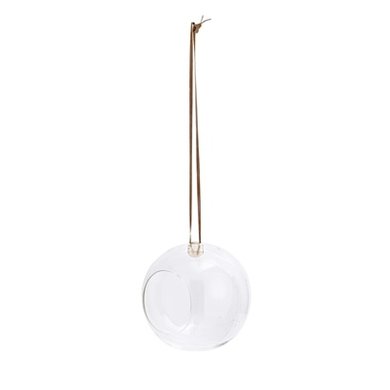 Bloomingville Hang bloempot glas rond