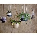Bloomingville Hang flowerpot grey