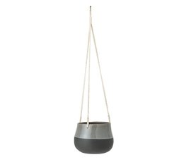 Bloomingville Hang flowerpot grey