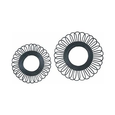 Bloomingville Bloomingville mirror black cane large