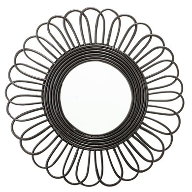 Bloomingville Bloomingville mirror black cane large