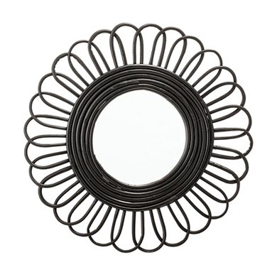 Bloomingville Bloomingville mirror black cane large