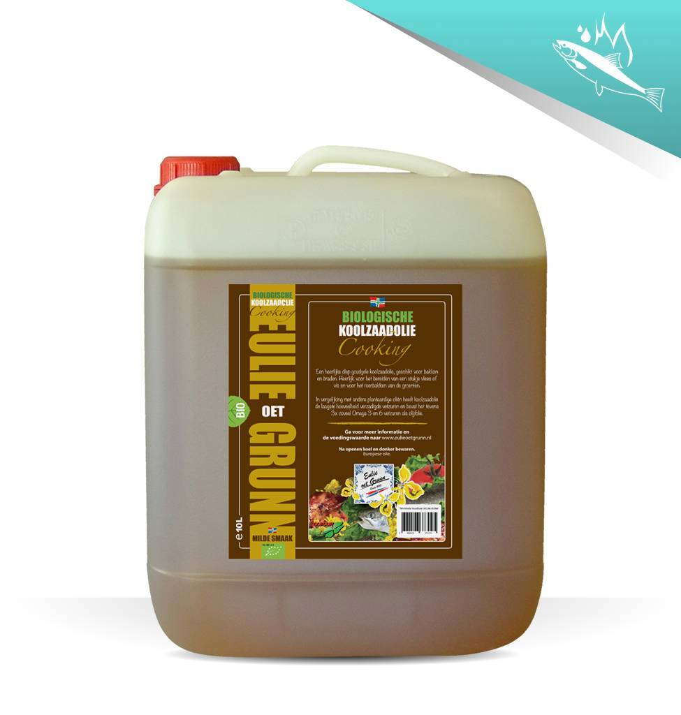 Eulie oet Grunn Eulie oet Grunn Biologische Cooking koolzaadolie 10 liter